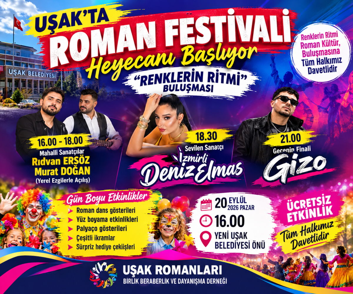 Uşak’ta Roman Festivali Heyecanı Başlıyor
