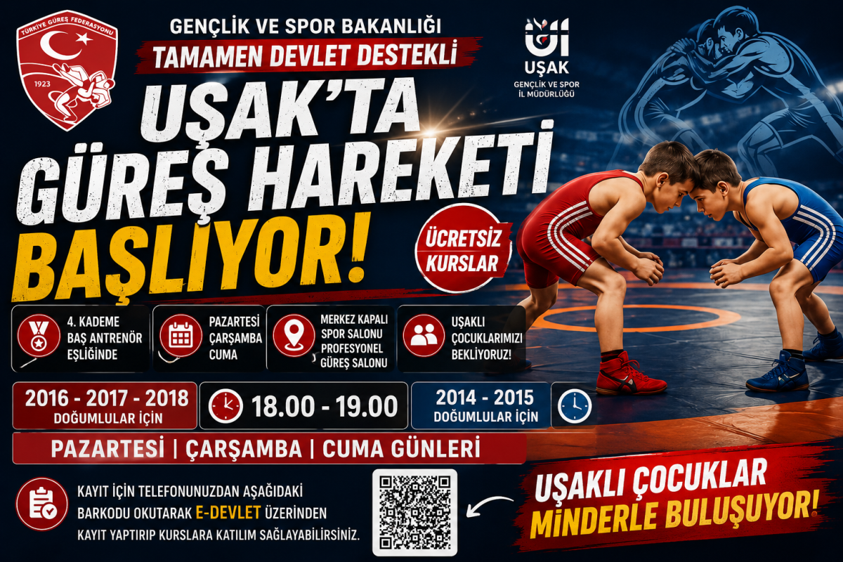 Uşak’ta Güreş Hareketi Başlıyor