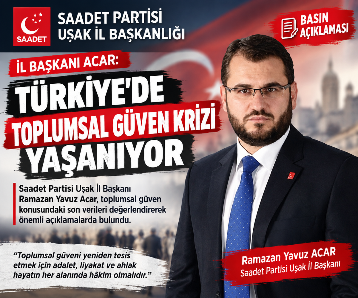 TÜRKİYE’DE TOPLUMSAL GÜVEN KRİZİ YAŞANIYOR